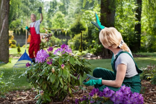 Gardeners South Harrow recycling garden waste on site