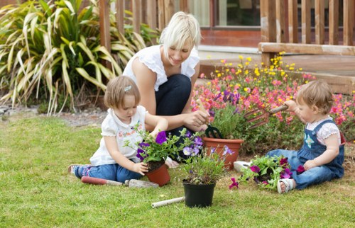 Reused garden materials prepared for charity donation