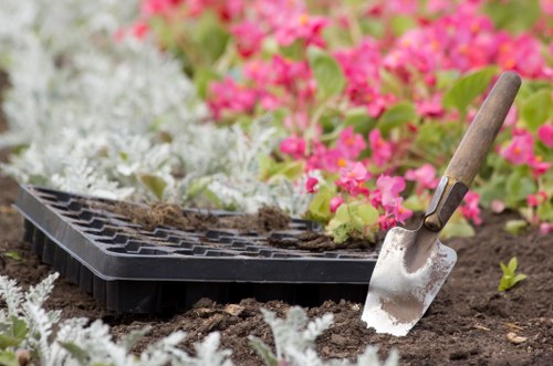 Hard and soft landscaping elements in a South Harrow garden